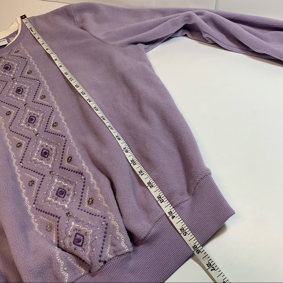 Alfred Dunner Purple Embellished Grandma Sweater - Picture 8 of 10